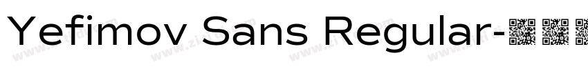 Yefimov Sans Regular字体转换